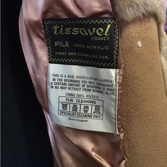 Rawley International FRANCE Faux FUR Coat Vintage Gorgeous Tissavel England Med! - Picture 4 of 8